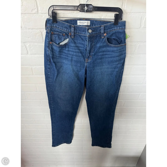 Jeans Straight By Abercrombie And Fitch In Blue Denim, Size: 6