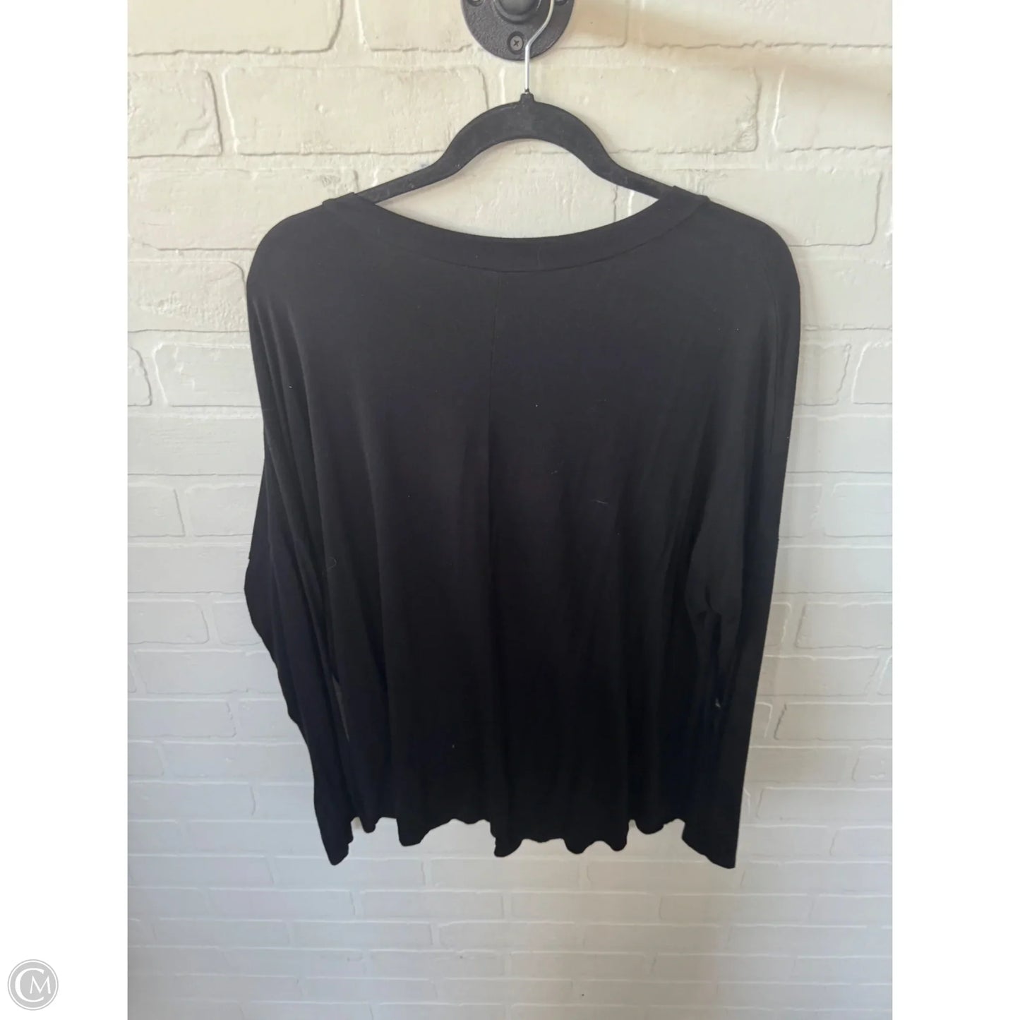 Top Long Sleeve By White Birch In Black, Size: 1x
