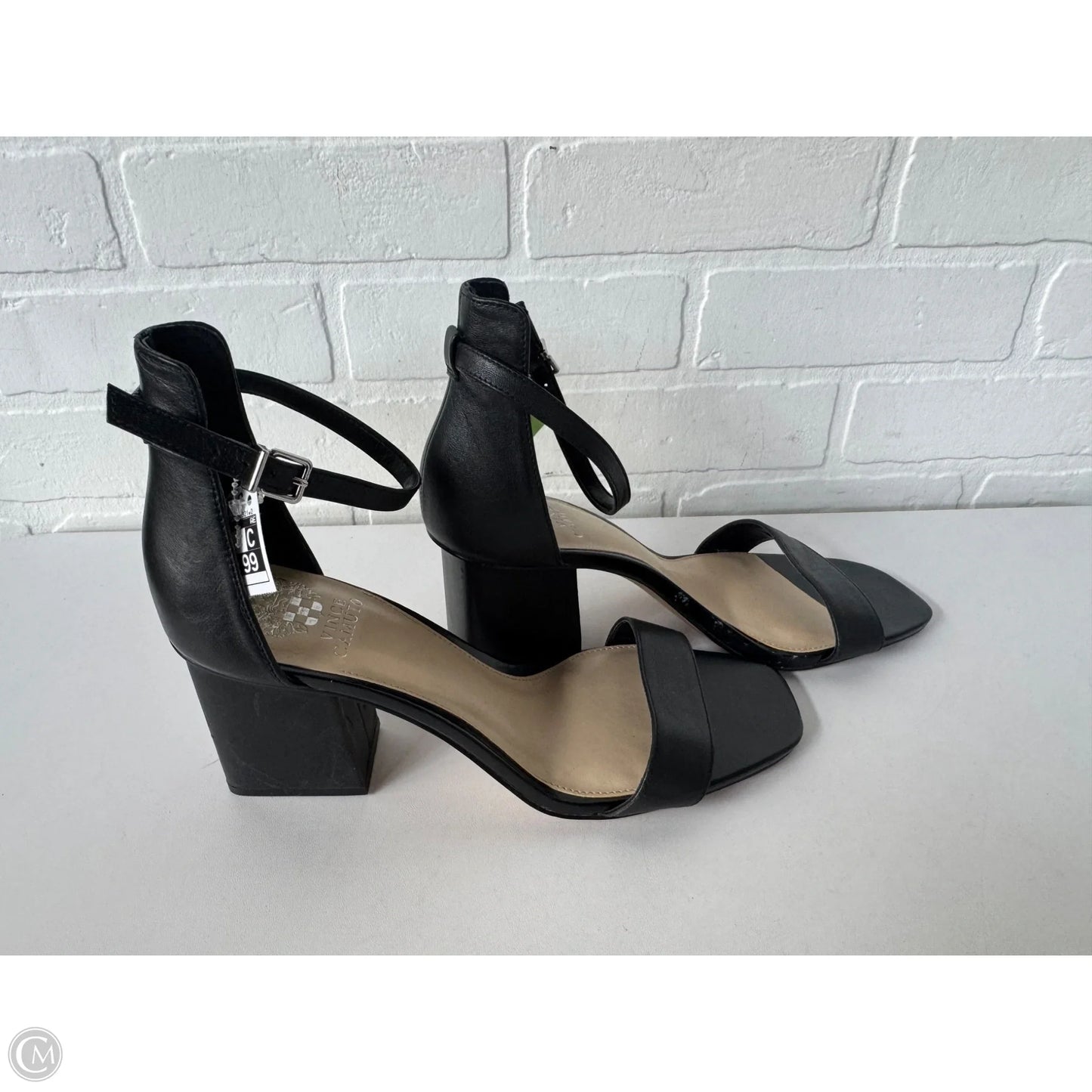 Sandals Heels Block By Vince Camuto In Black, Size: 10