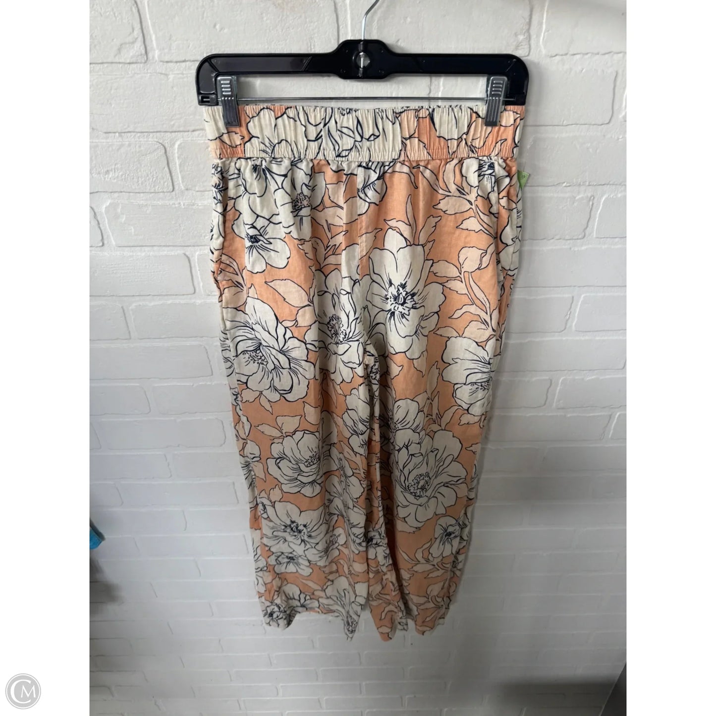 Pants Linen By Rachel Zoe In Orange & Tan, Size: 8
