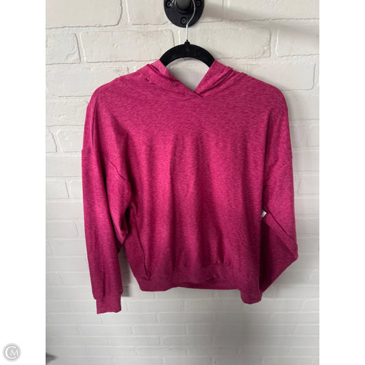 Athletic Top Long Sleeve Hoodie By Victorias Secret In Pink, Size: M