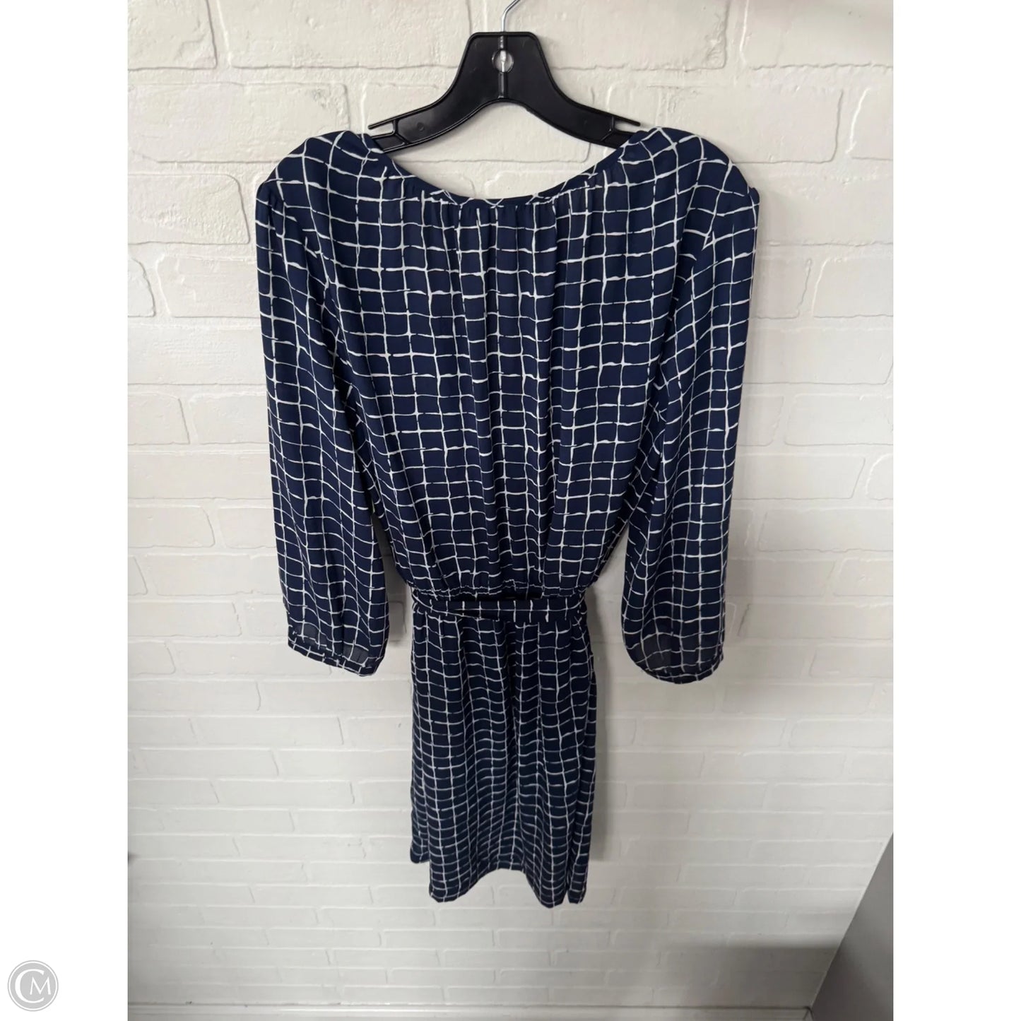 Dress Casual Short By Daniel Rainn In Blue & White, Size: Xl