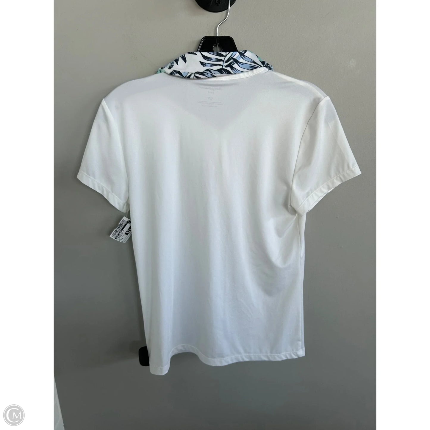 Athletic Top Short Sleeve By Tommy Bahama In Blue & White, Size: S