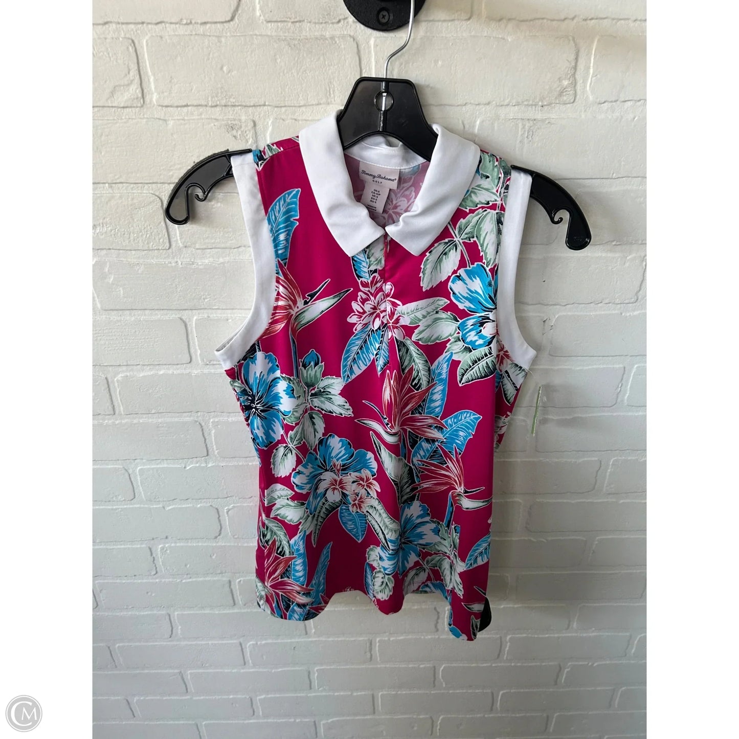 Athletic Tank Top By Tommy Bahama In Pink & White, Size: S