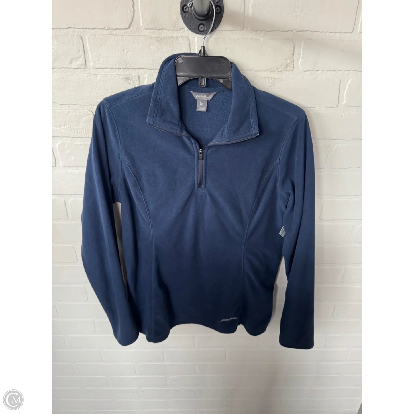 Jacket Fleece By Eddie Bauer In Blue, Size: M