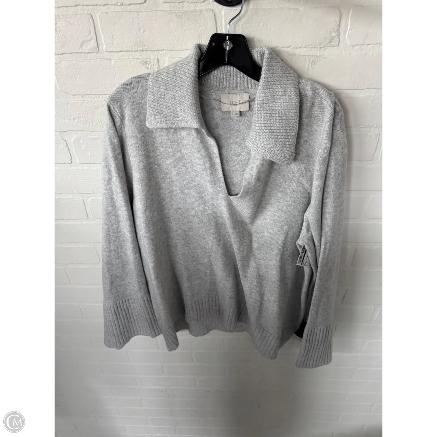 Sweater By Loft In Grey, Size: Xl
