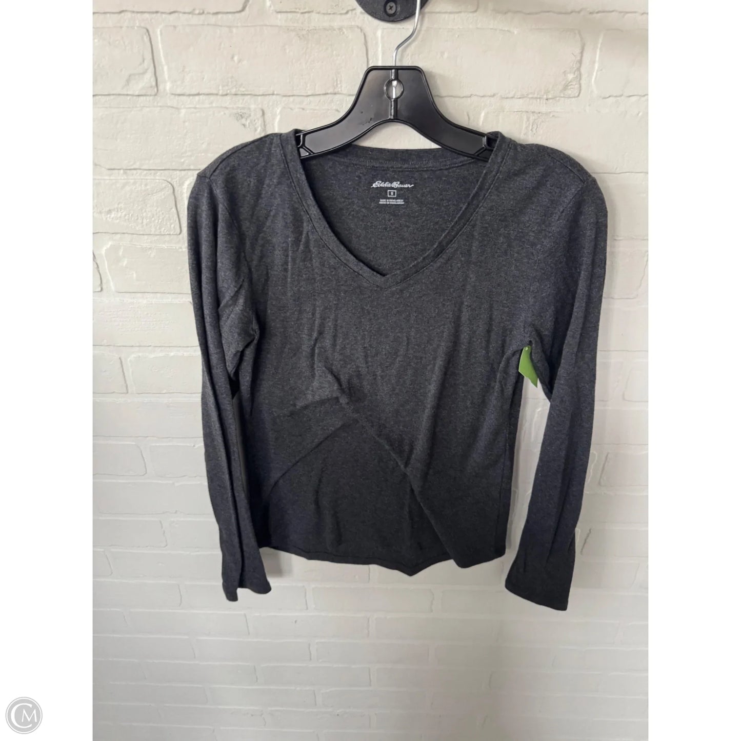 Top Long Sleeve Basic By Eddie Bauer In Grey, Size: S