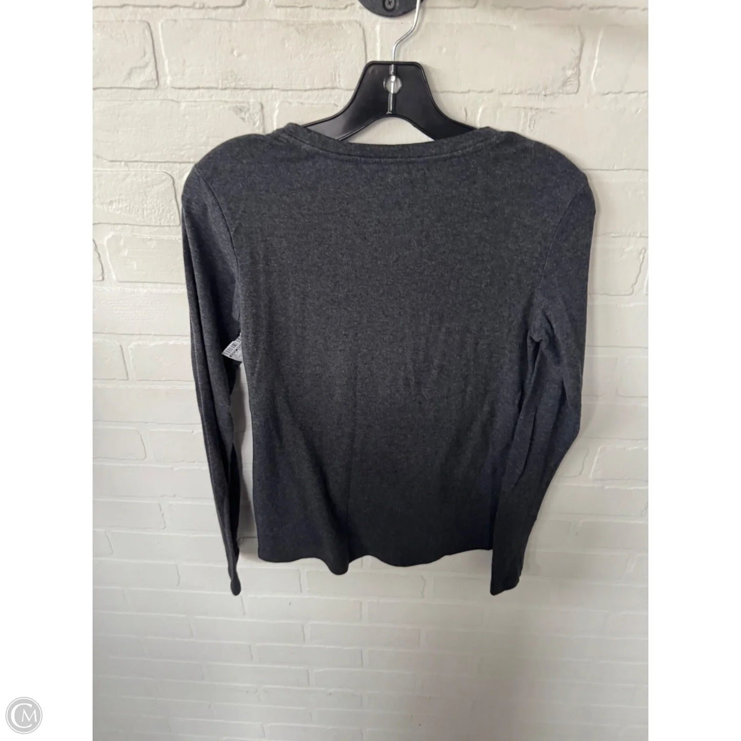 Top Long Sleeve Basic By Eddie Bauer In Grey, Size: S