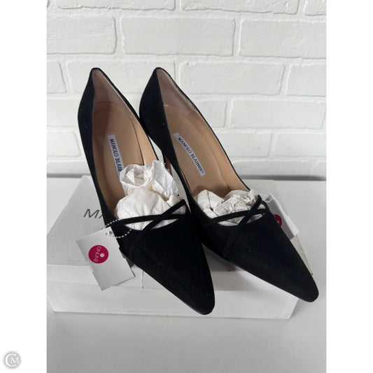 Shoes Luxury Designer By Manolo Blahnik In Black, Size: 10