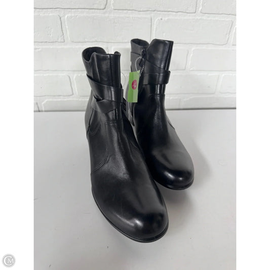 Boots Ankle Heels By Ecco In Black, Size: 9