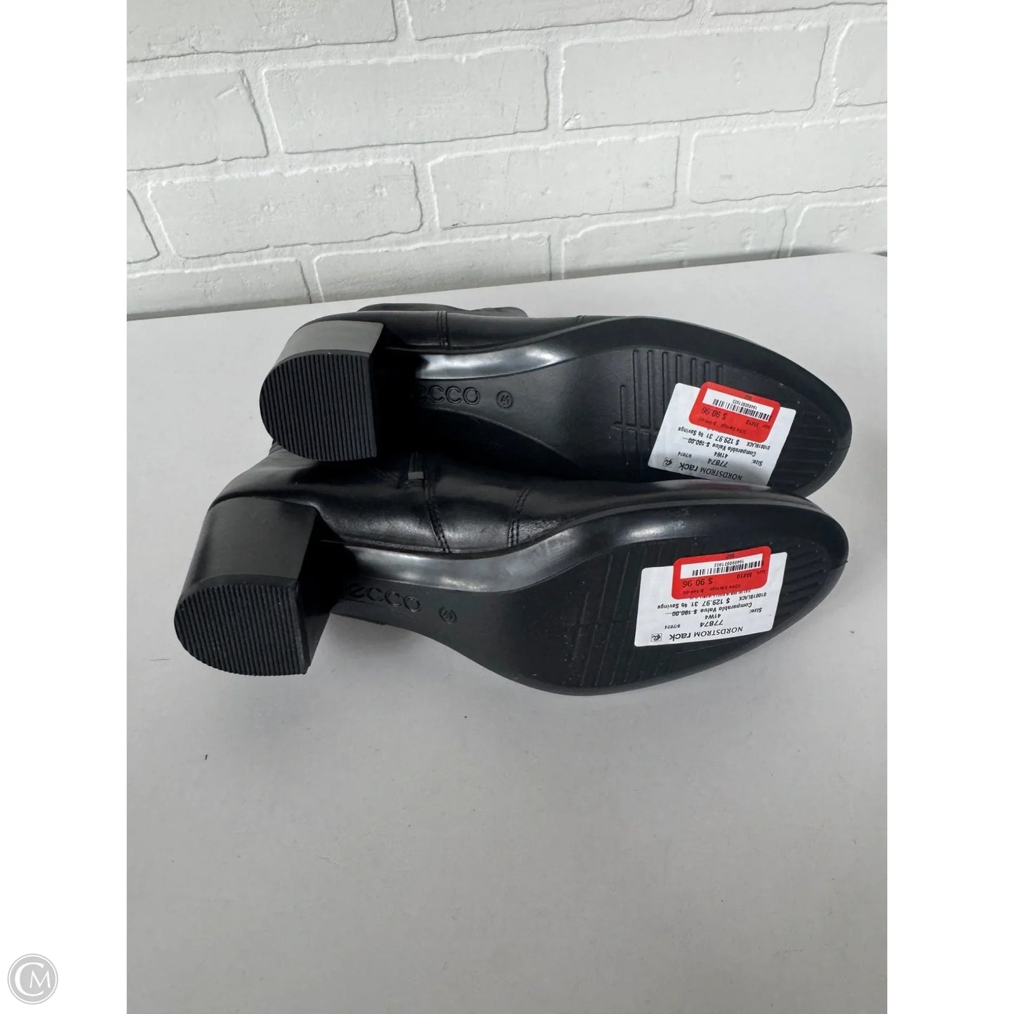 Boots Ankle Heels By Ecco In Black, Size: 9