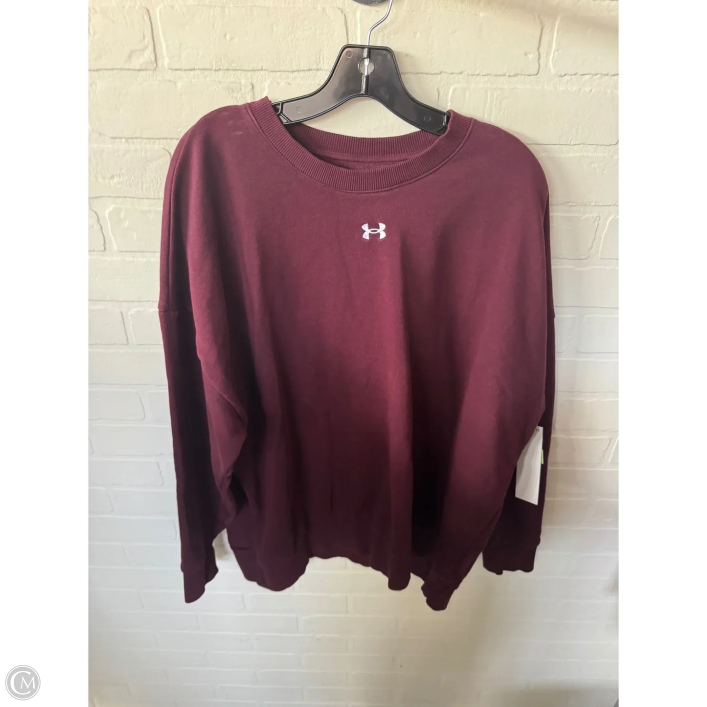 Athletic Sweatshirt Crewneck By Under Armour In Red, Size: Xl