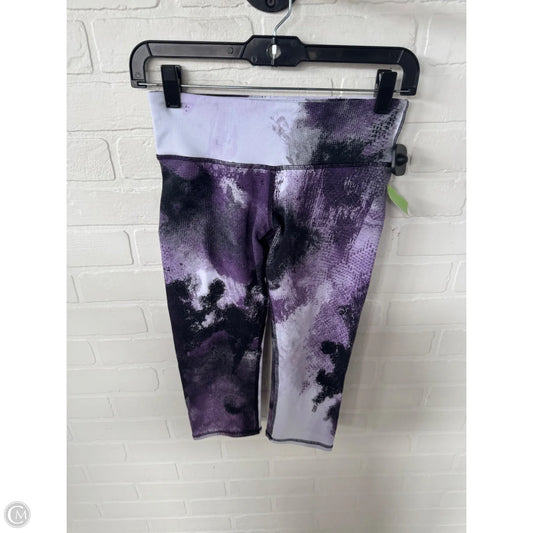 Athletic Leggings Capris By Alo In Purple & White, Size: 0