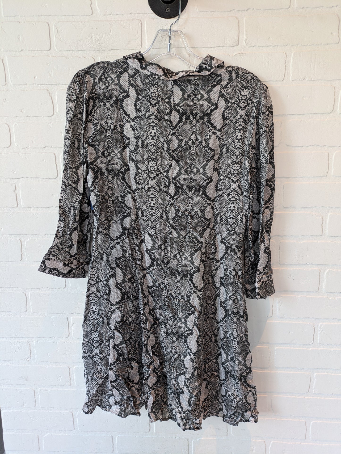 Snakeskin Print Dress Casual Short Zara Women, Size M