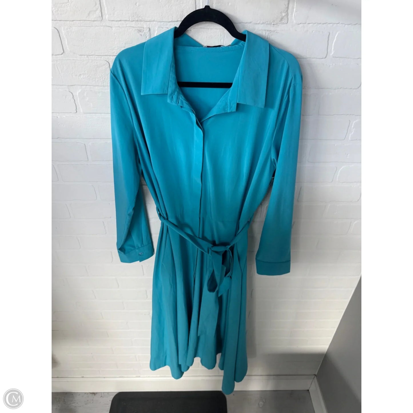 Dress Casual Midi By Clothes Mentor In Blue, Size: 3x