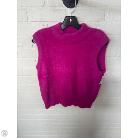 Vest Sweater By Rachel Zoe In Pink, Size: M