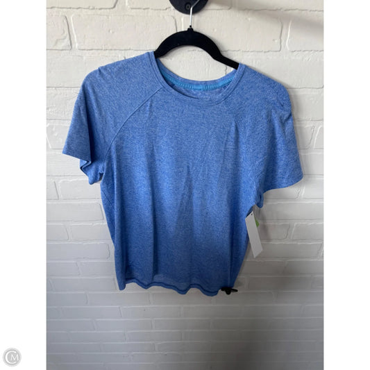 Athletic Top Short Sleeve By Lululemon In Blue, Size: M