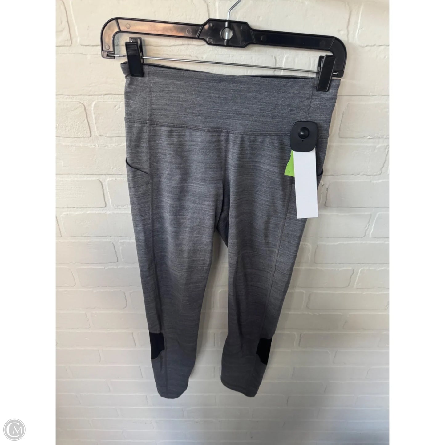 Athletic Leggings Capris By Lululemon In Black & Grey, Size: 4