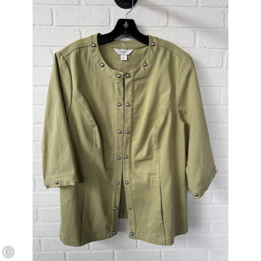 Blazer By Cj Banks In Green, Size: 2x