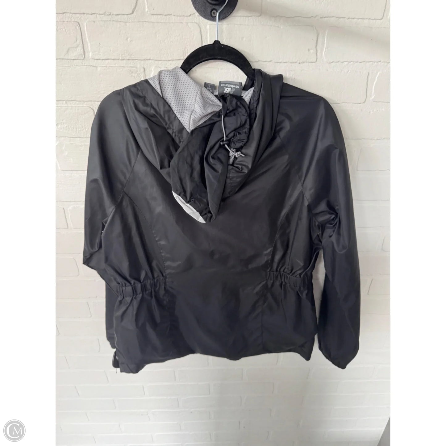 Jacket Windbreaker By New Balance In Black, Size: L