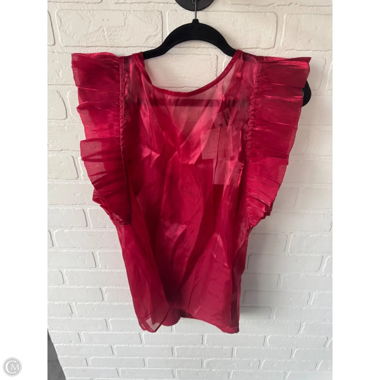Top Short Sleeve By Mittoshop In Red, Size: M