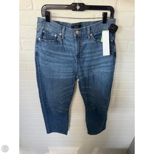 Jeans Wide Leg By Banana Republic In Blue Denim, Size: 10