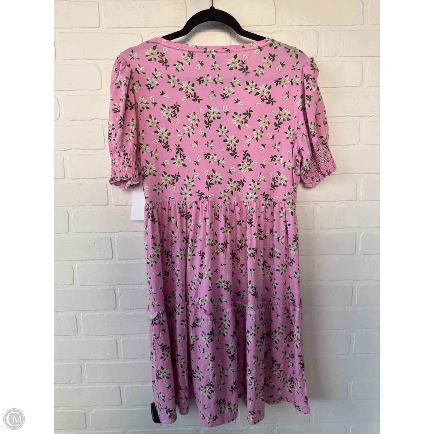 Dress Casual Short By Draper James In Pink & Tan, Size: M