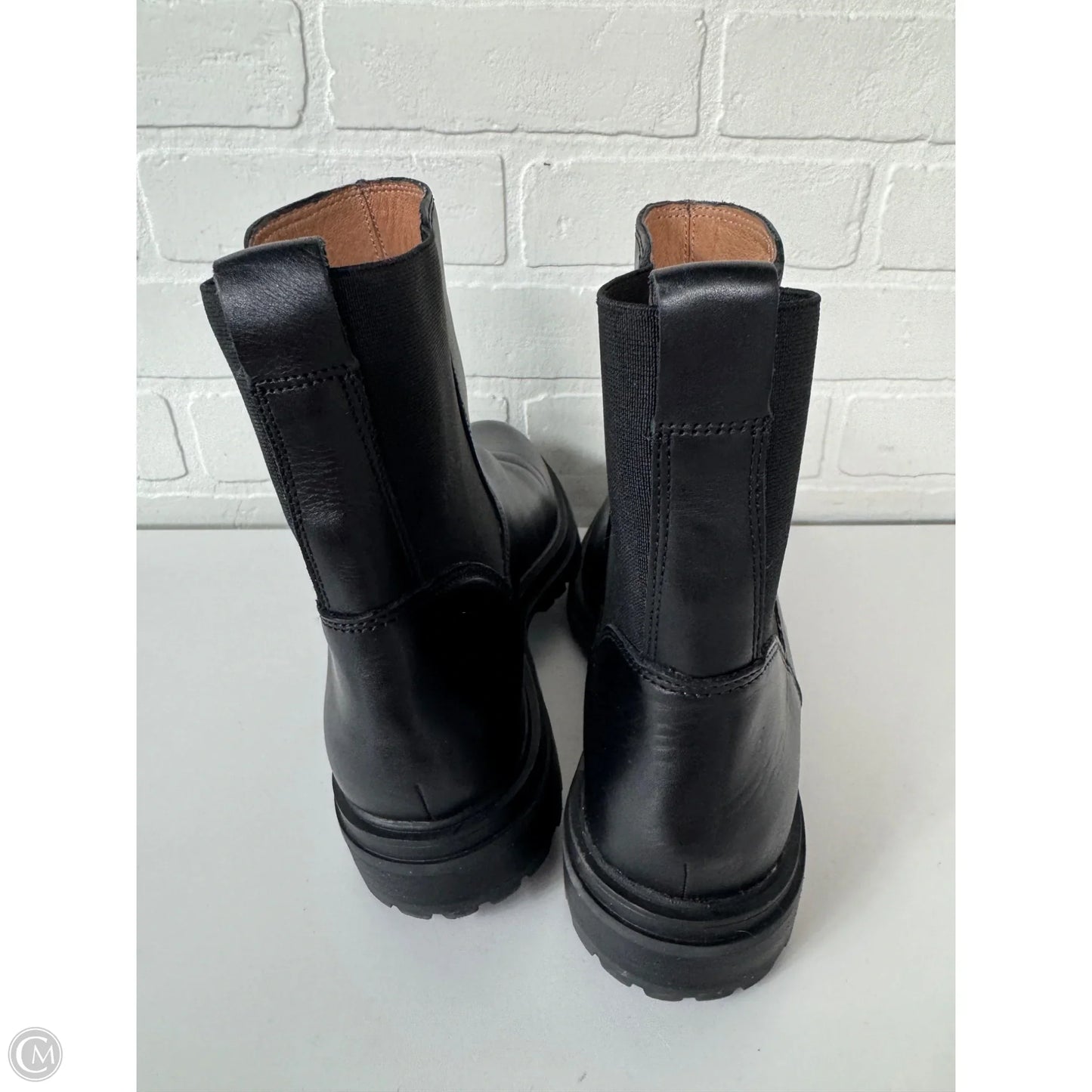 Boots Mid-calf Flats By Madewell In Black, Size: 9.5