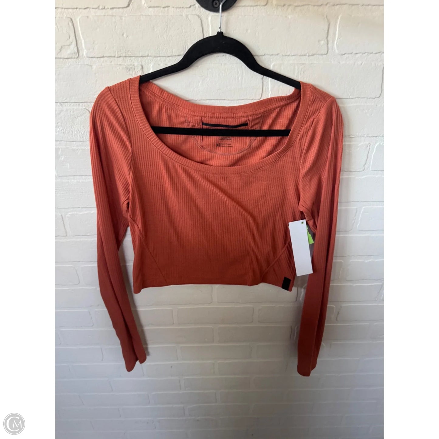 Athletic Top Long Sleeve Crewneck By Prana In Orange, Size: M