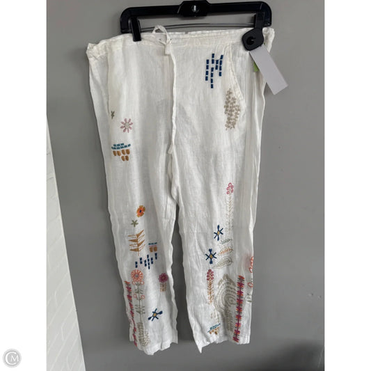 Pants Designer By Johnny Was In White, Size: Xs