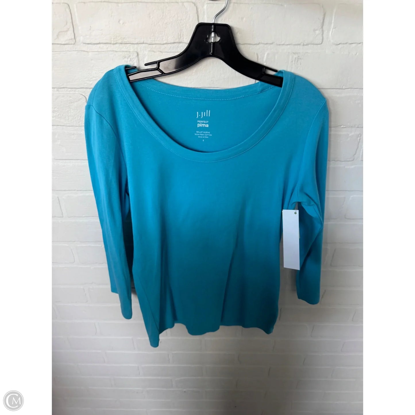 Top 3/4 Sleeve Basic By J. Jill In Blue, Size: S