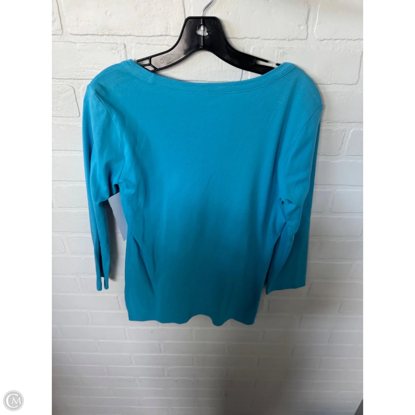 Top 3/4 Sleeve Basic By J. Jill In Blue, Size: S