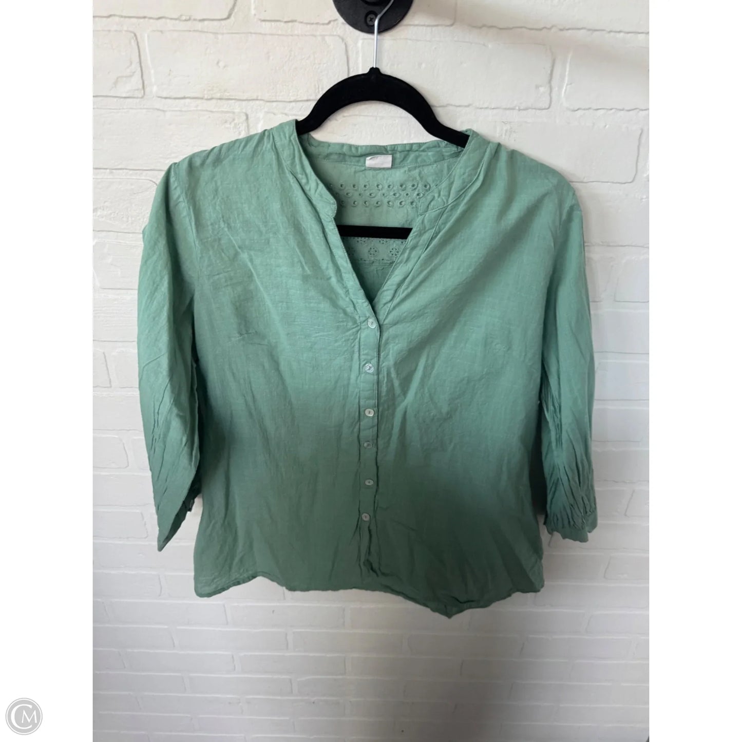Top 3/4 Sleeve By Clothes Mentor In Green, Size: Xl