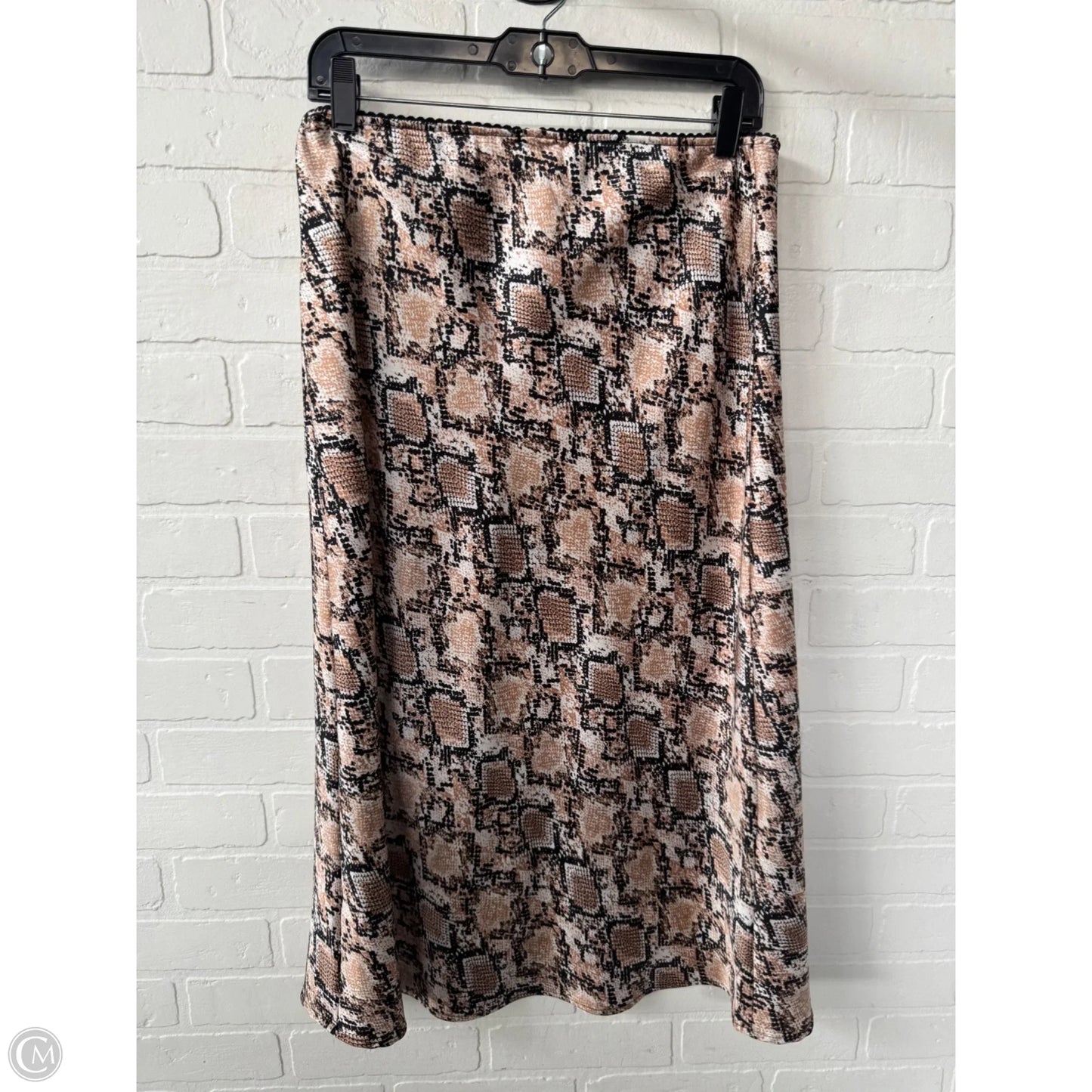 Skirt Midi By Peyton Jensen In Snakeskin Print, Size: 12