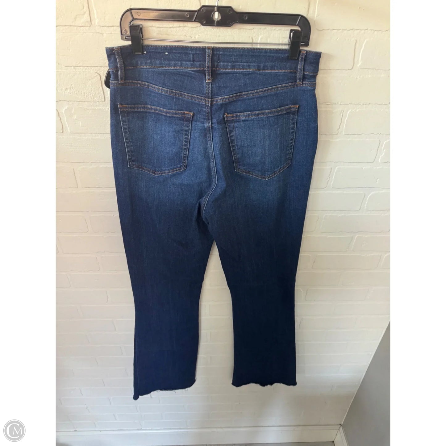 Jeans Flared By Loft In Blue Denim, Size: 10l
