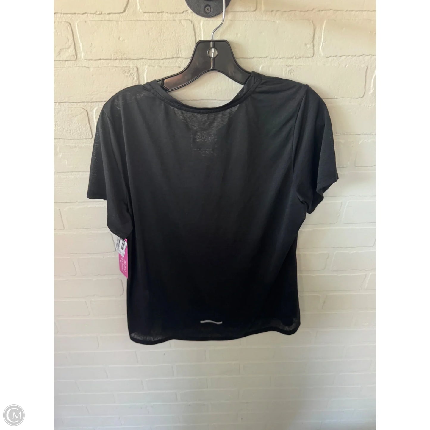 Athletic Top Short Sleeve By The North Face In Black, Size: L