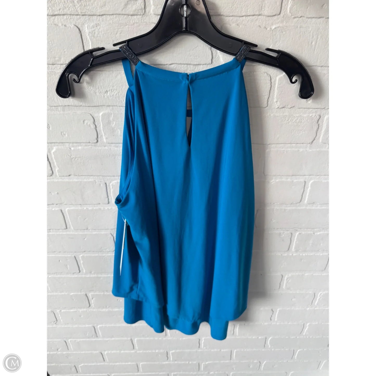 Top Sleeveless By White House Black Market In Blue & Silver, Size: M