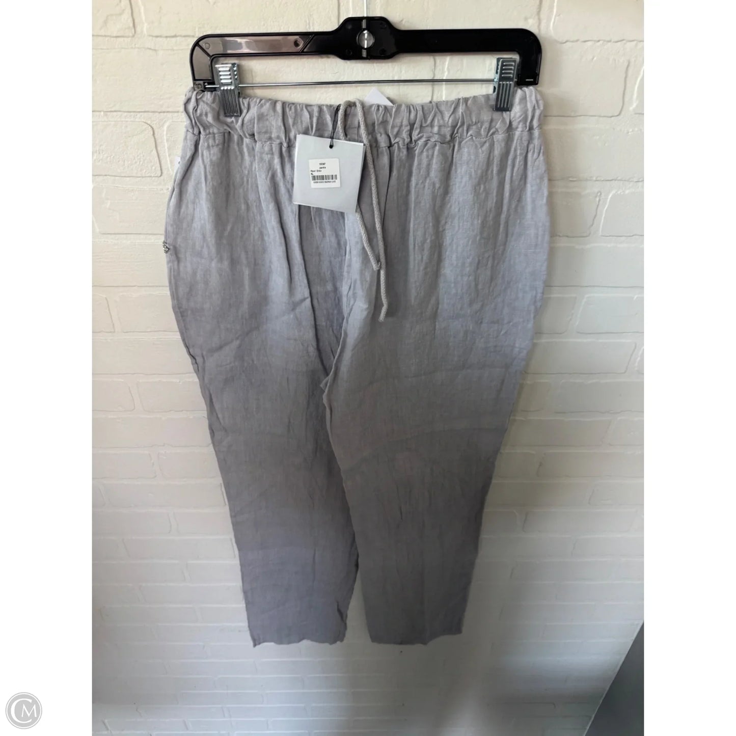 Pants Linen By Clothes Mentor In Grey, Size: 16