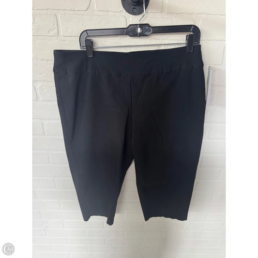 Capris By Cj Banks In Black, Size: 16