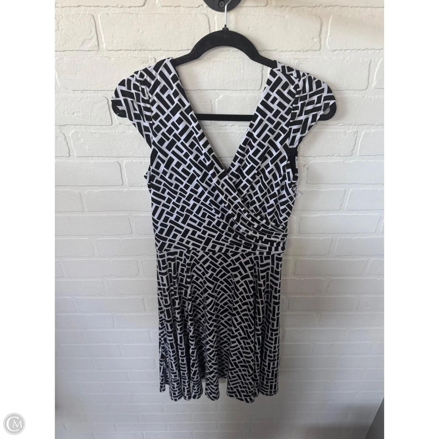 Dress Work By White House Black Market In Black & White, Size: S