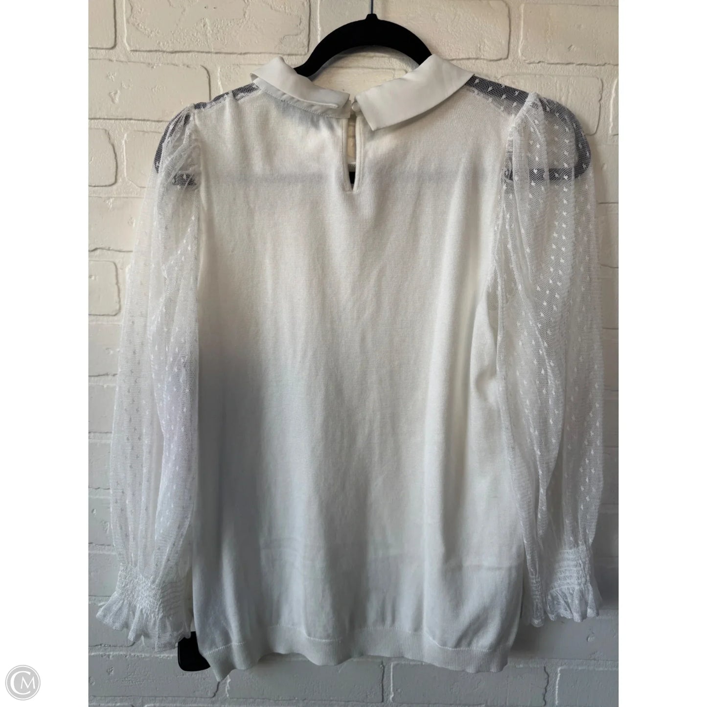 Sweater By Adrianna Papell In White, Size: M