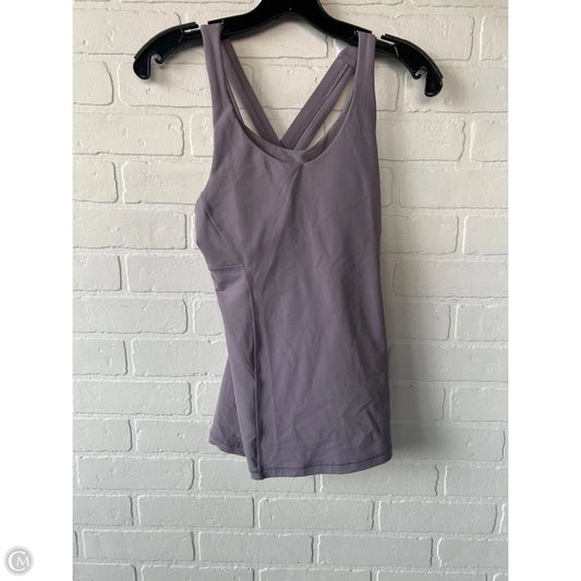 Athletic Tank Top By Lululemon In Purple, Size: S