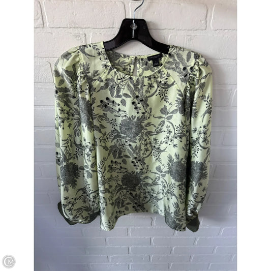 Top Long Sleeve By Ann Taylor In Green, Size: S