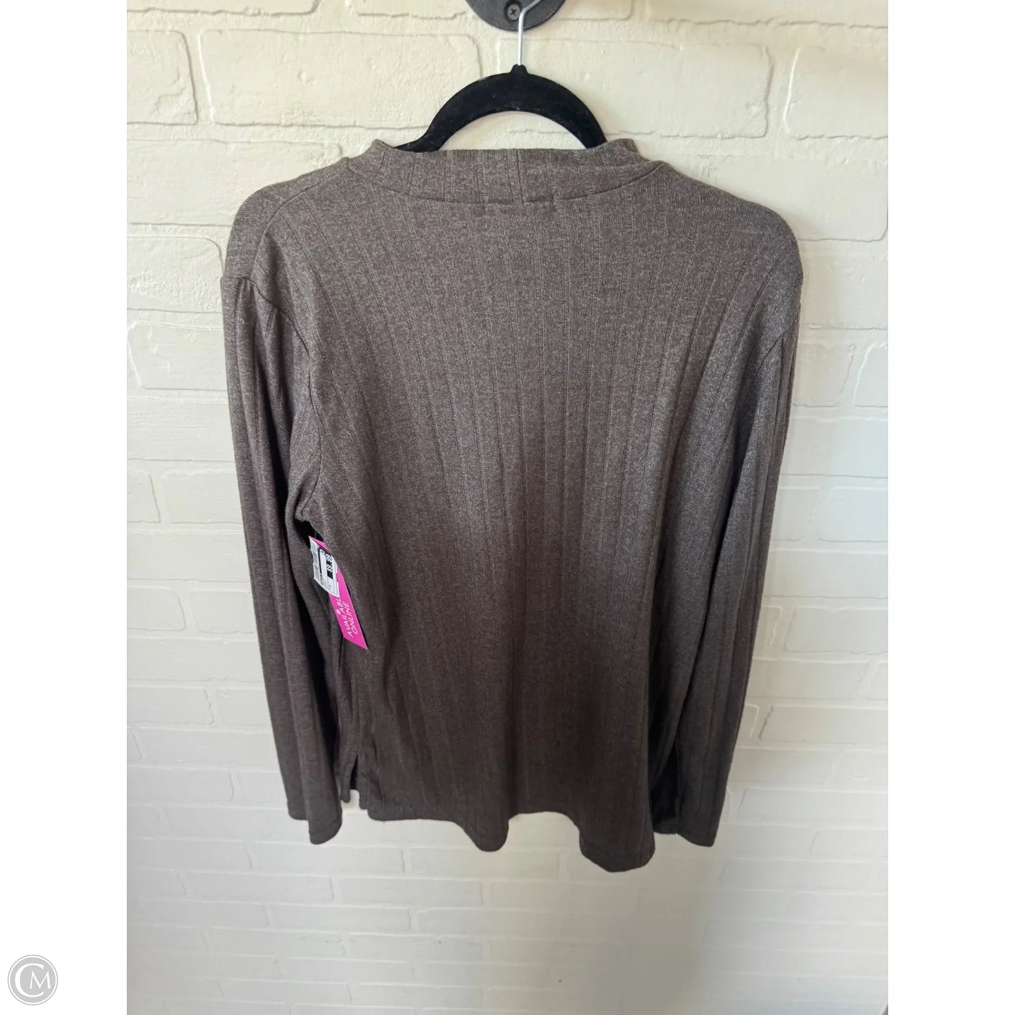 Top Long Sleeve By Matty M In Brown, Size: M
