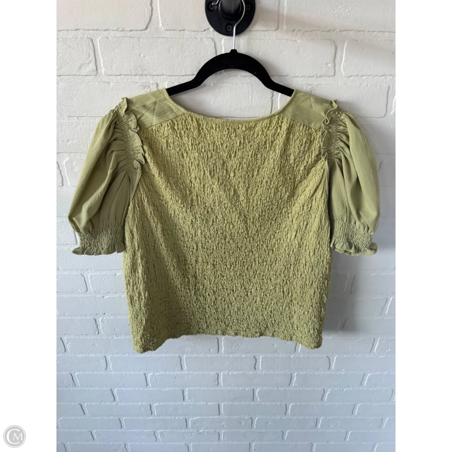Top Short Sleeve By Hailey & Co In Green, Size: L