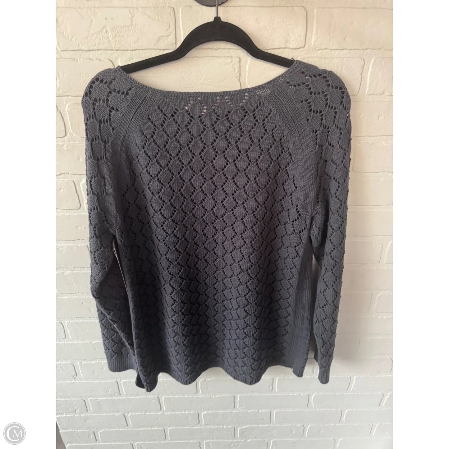 Sweater By Loft In Grey, Size: L