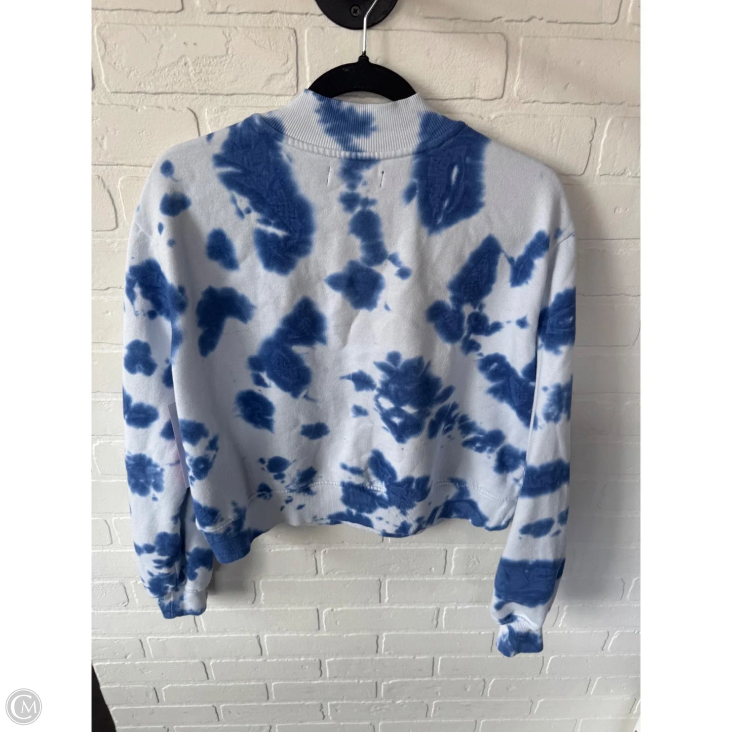 Sweatshirt Crewneck By Junk Food In Blue & White, Size: M