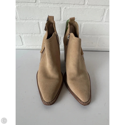 Boots Ankle Heels By Gianni Bini In Tan, Size: 9