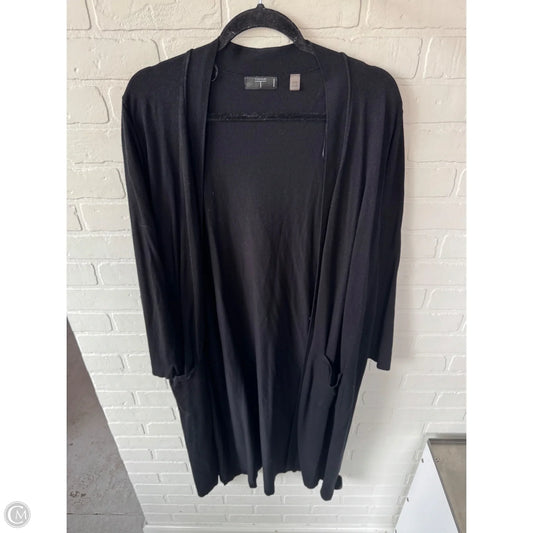 Sweater Cardigan By T Tahari In Black, Size: 1x