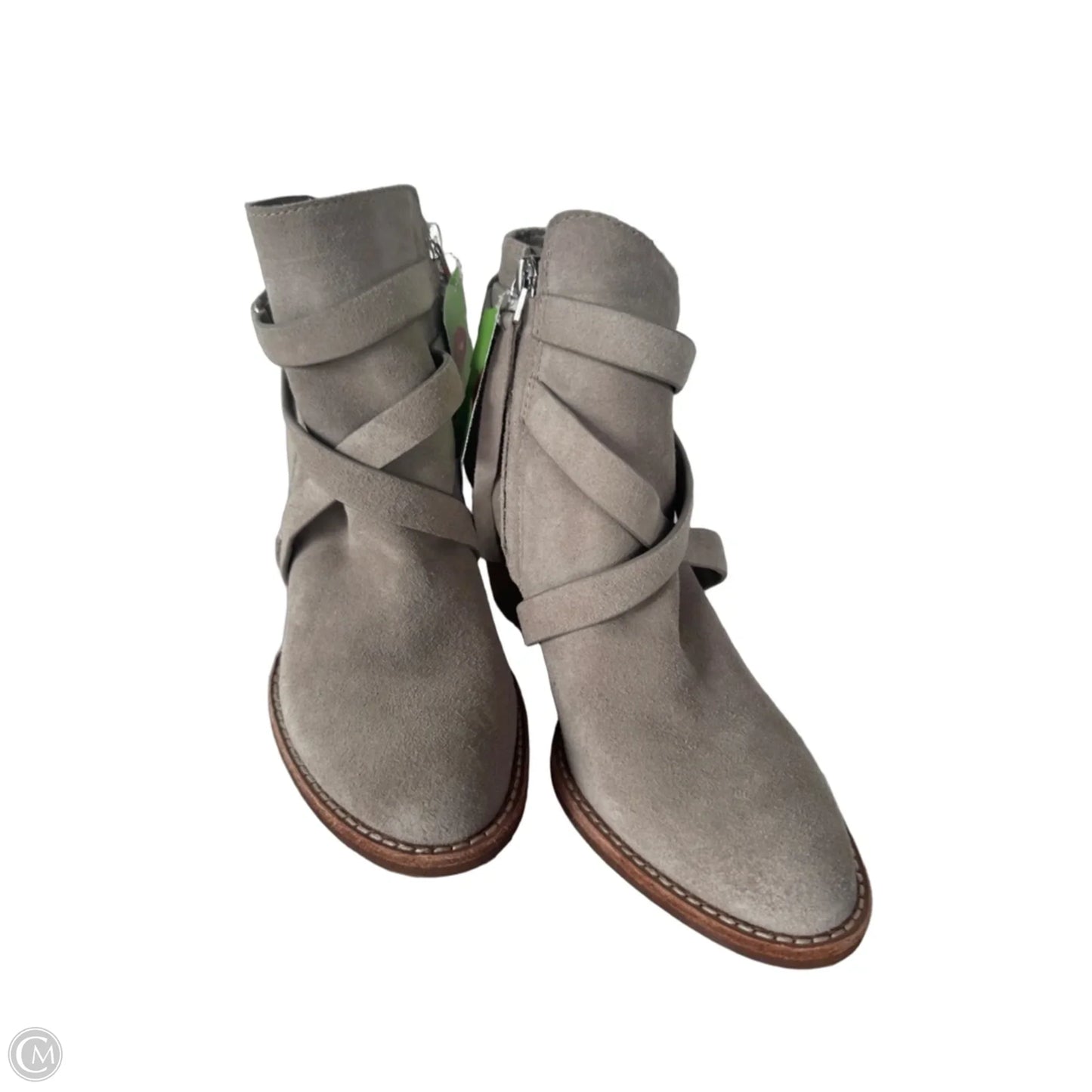Boots Ankle Heels By Sam Edelman In Grey, Size: 6.5
